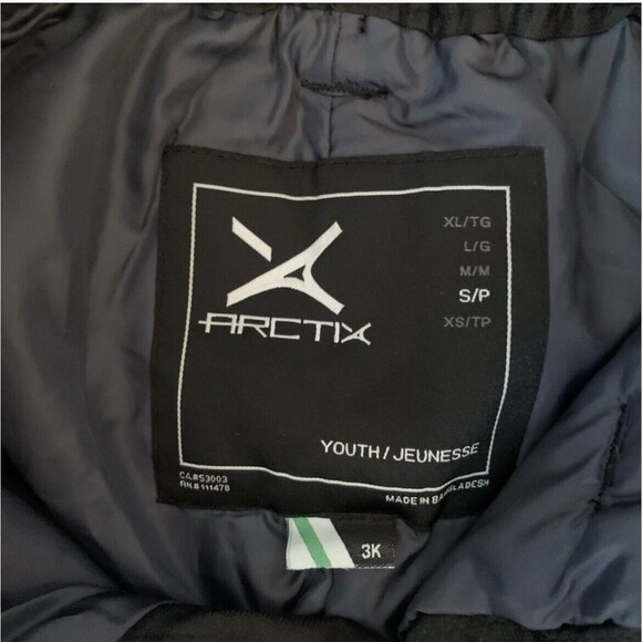 NEW Arctix Youth Snow Ski Pants w/Reinforced Knees and Seat Small Black Unisex - Picture 4 of 9